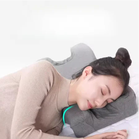 Satin Memory Foam Pillow | Anti-Wrinkle Neck Support Memory Foam Pillow QXL