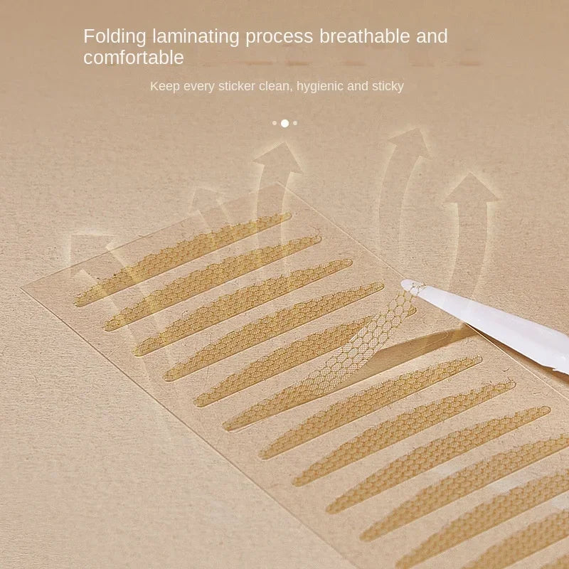 Invisible Double Eyelid Tape Strips – Natural Eye Lift Eyelid Tape Strips QXL