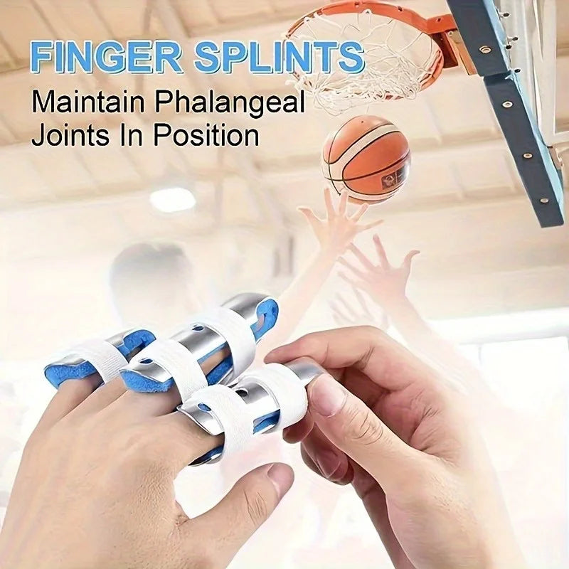 3-Pack Adjustable Aluminum Foam Finger Splints with Closure Finger Splint Brace QXL