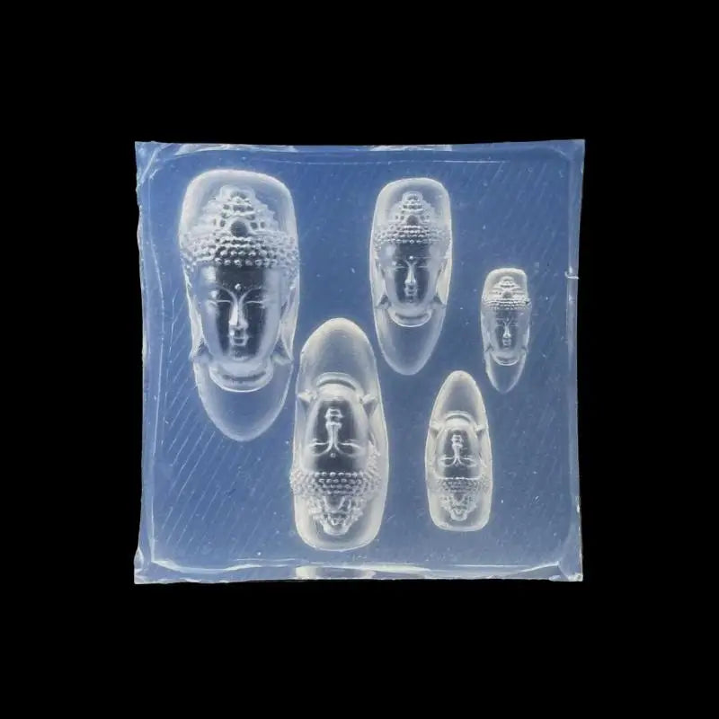 3D Buddha Silicone Nail Art Mold | DIY Acrylic Charm Mold Silicone Nail Mold QXL