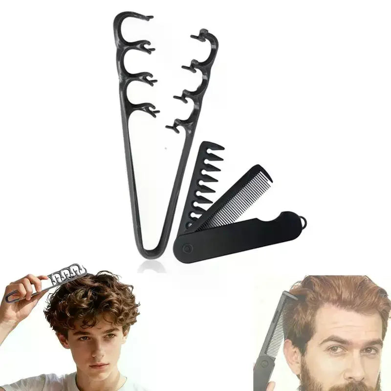 2-Pack Wide-Tooth Texture Styling Comb | All Hair Types Hair Styling Comb QXL