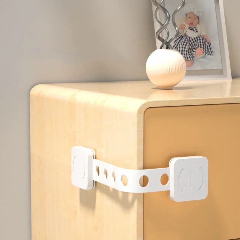 Baby Cabinet Safety Locks | Adjustable Multi-Function 1/3/5 Pack Baby Safety Lock QXL