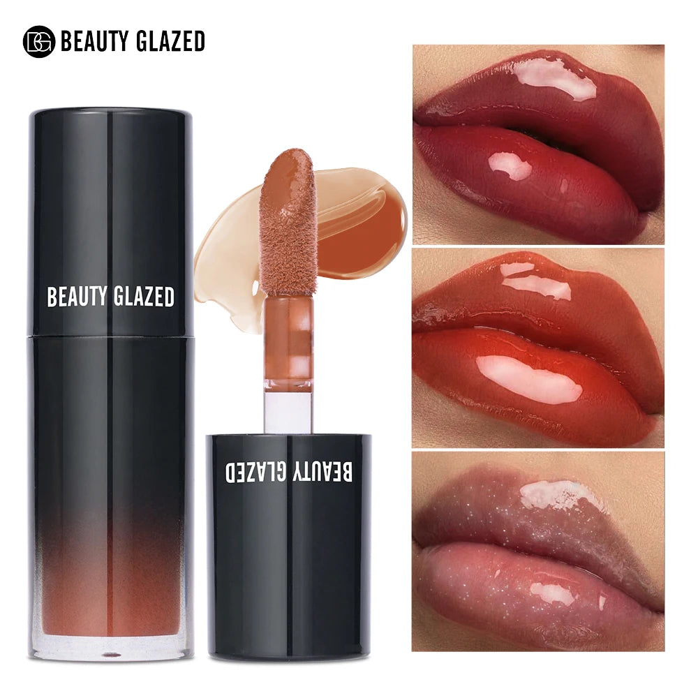 Beauty Glazed Hydrating Mirror Lip Gloss | Tinted Lip Balm Tinted Lip Gloss QXL