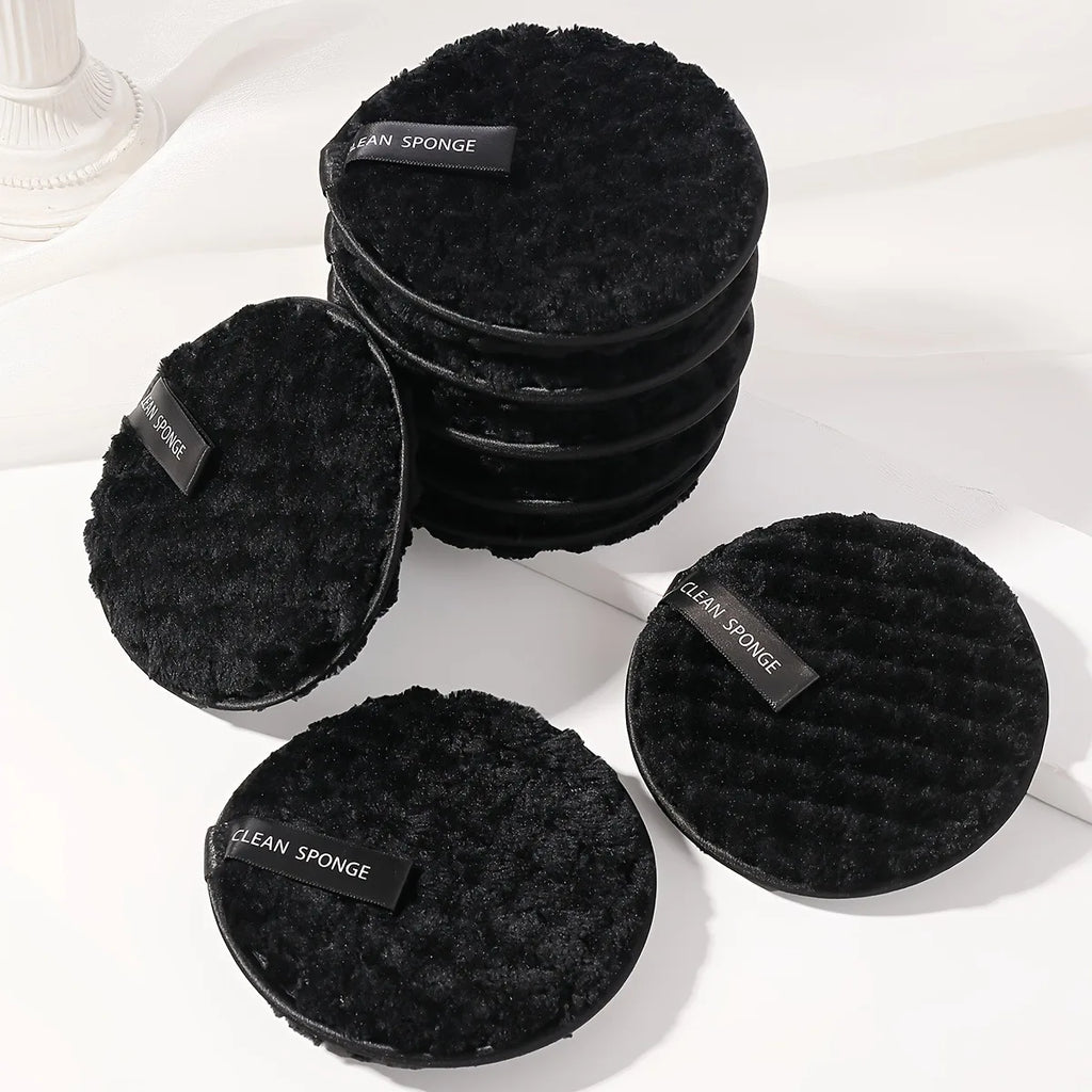 8-Pack Reusable Double-Sided Face Cleansing Pads & Puffs Cleansing Pads QXL