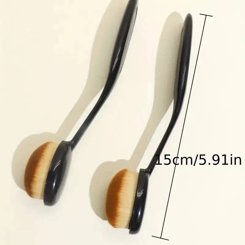 Oval Foundation Brush | Liquid, Cream & Powder Makeup Tool Foundation Makeup Brush QXL