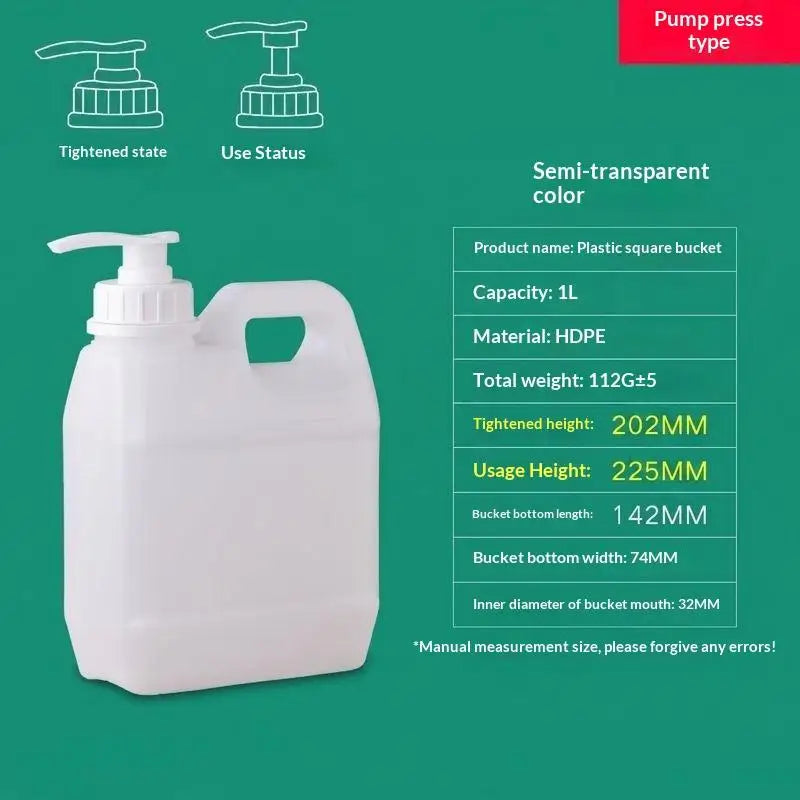 HDPE Refillable Pump Dispenser Bottle 250mL–2L | Lotion & Soap Pump Dispenser Bottle QXL 1L