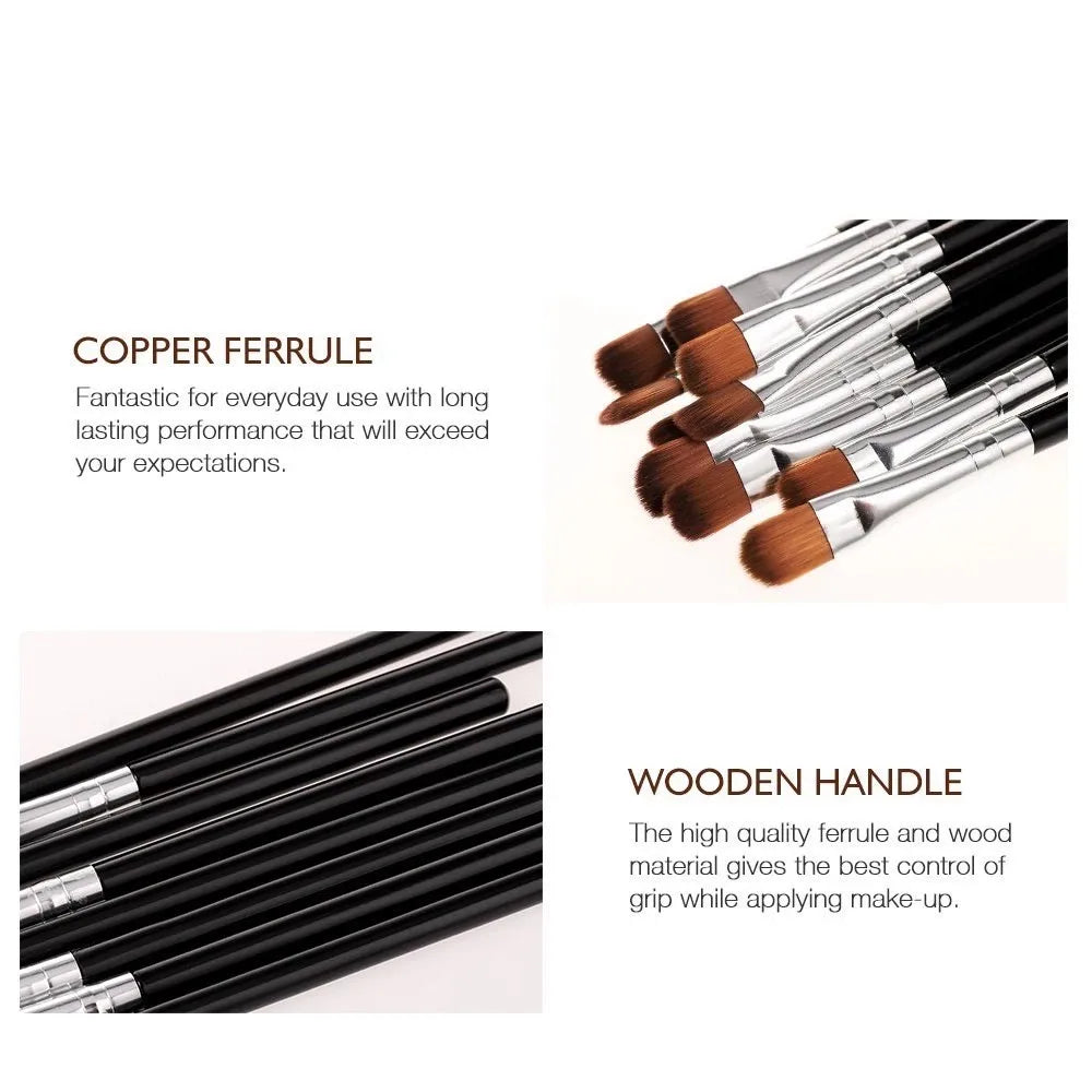 Ultra-Soft Eyeshadow Blending Brush Set | 1, 3 or 4 Pcs Eyeshadow Brush Set QXL