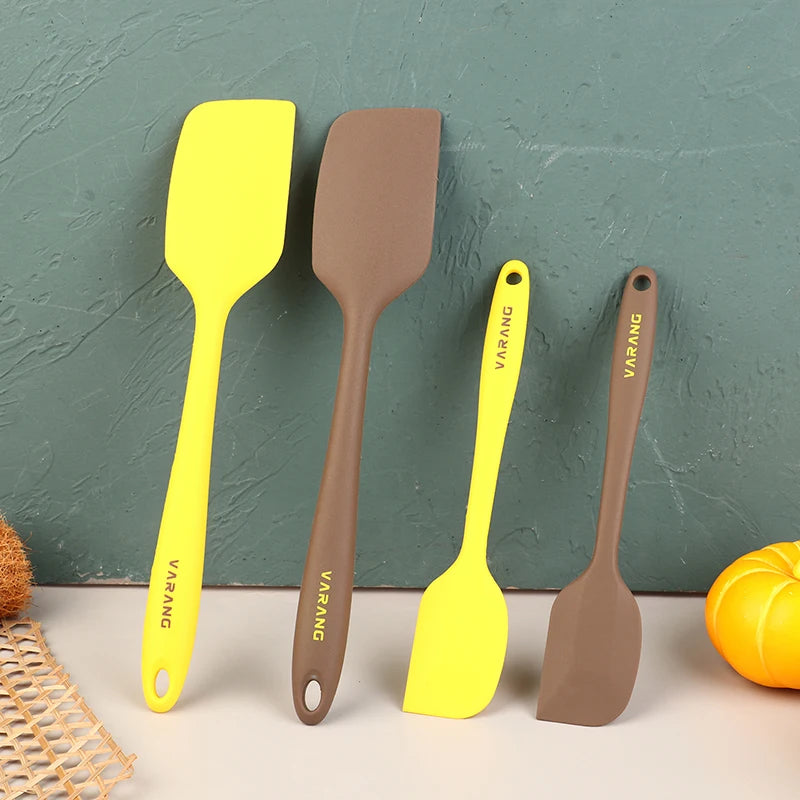 Silicone Cake Spatula & Butter Scraper | Food-Grade Baking Tool Silicone Baking Spatula QXL