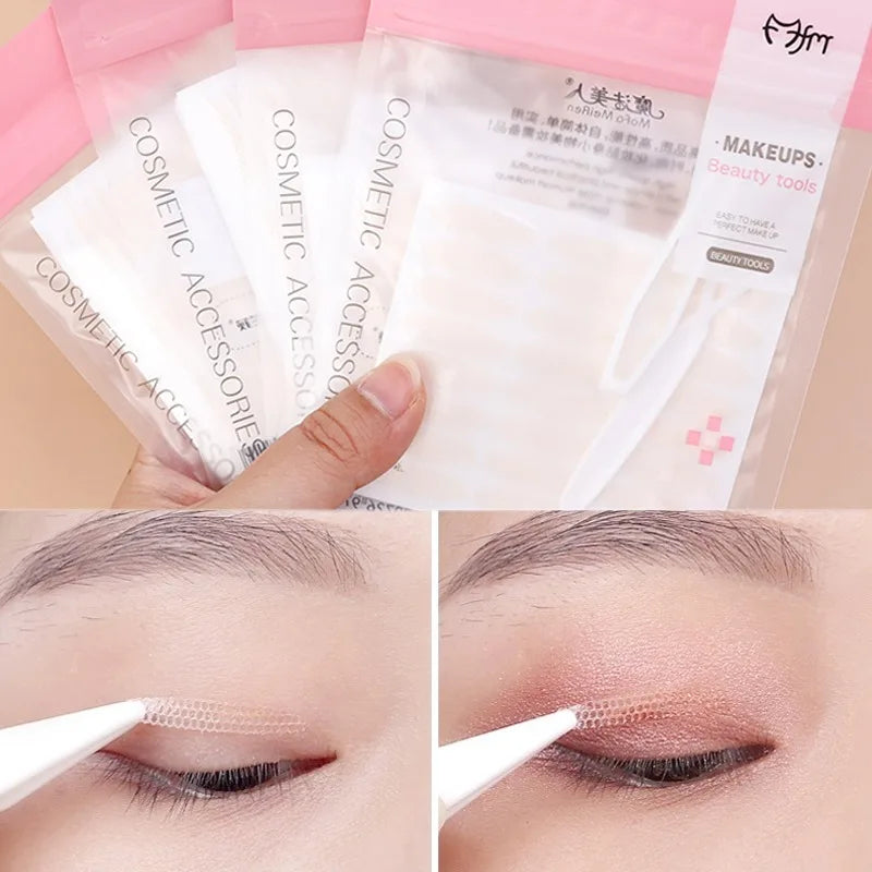Mesh-Lace Double Eyelid Tape | Invisible Waterproof Stickers Eyelid Tape QXL