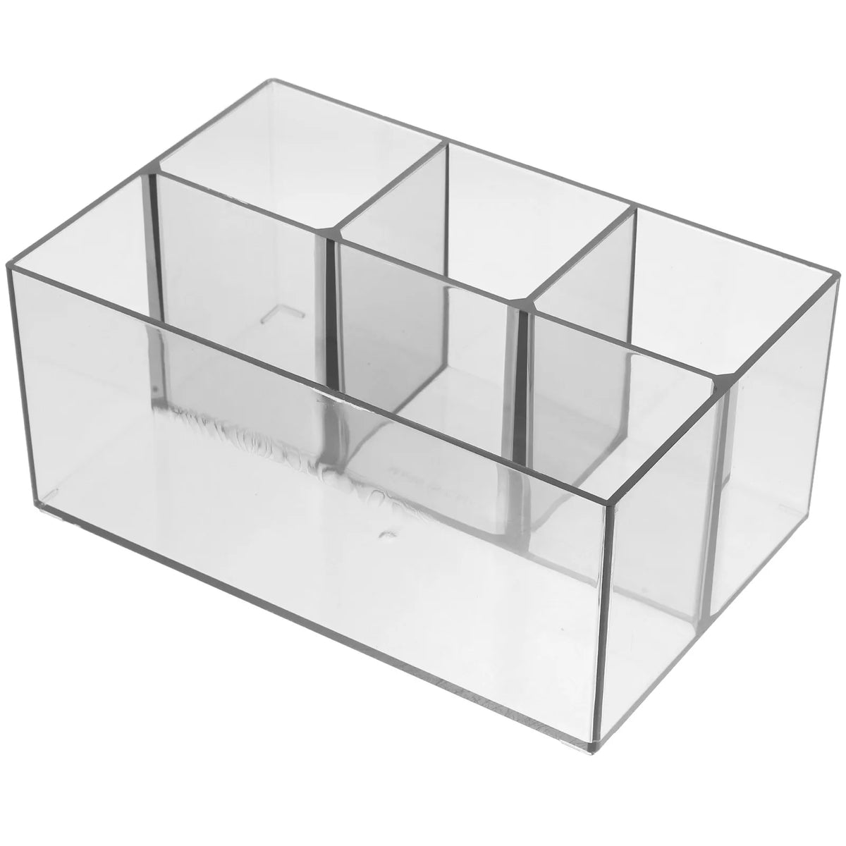 4-Slot Acrylic Makeup Brush Holder & Vanity Desk Organizer Makeup Brush Organizer QXL