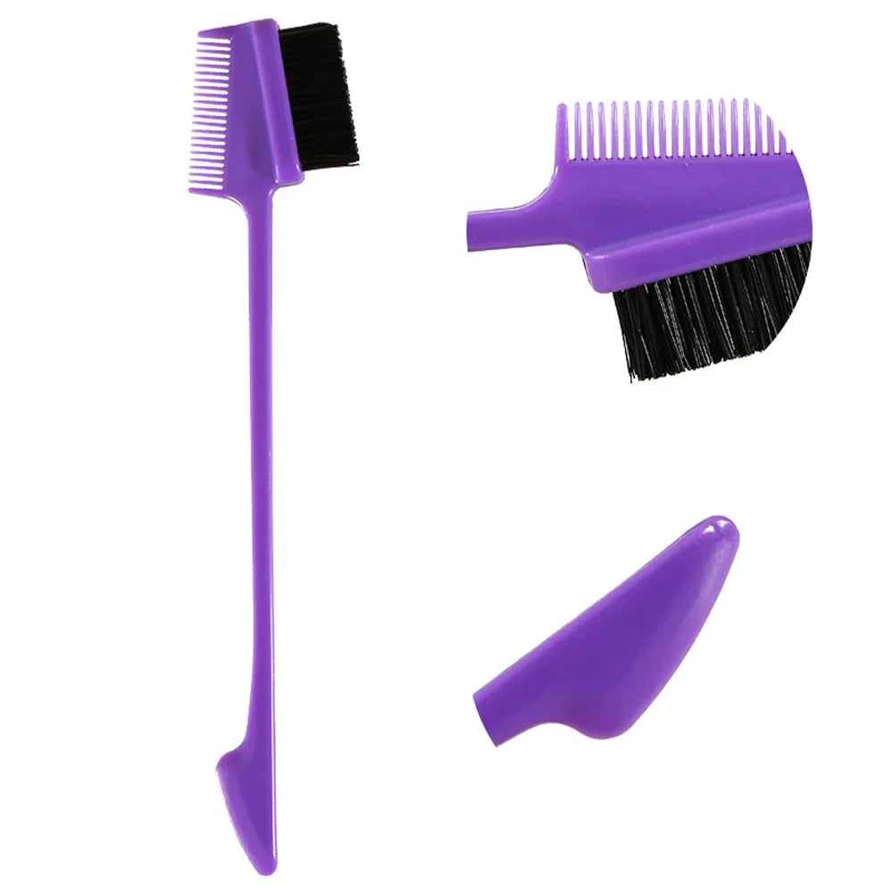 3-in-1 Hair Dye Comb | Edge Brush & Eyebrow Styling Tool Hair Styling Comb QXL