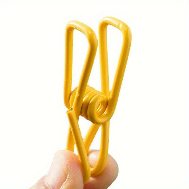 10-Pack Colored Plastic Clips | Clothes, Sock & Seal Clips Multipurpose Plastic Clips QXL