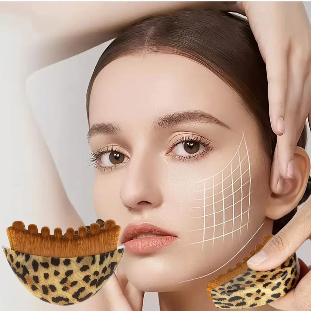 Facial Contour Massage Brush with Storage Box | Face Tool Facial Massage Brush QXL