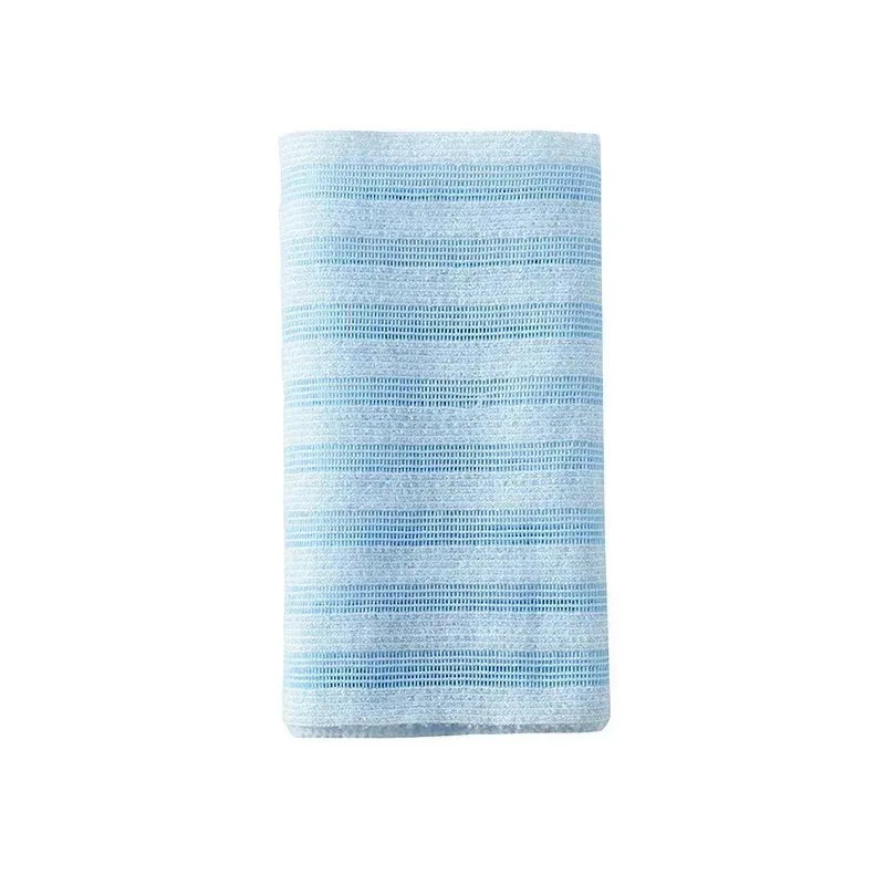 Japanese Exfoliating Bath Washcloth & Back Scrubber Towel Exfoliating Bath Scrubber QXL SKY BLUE
