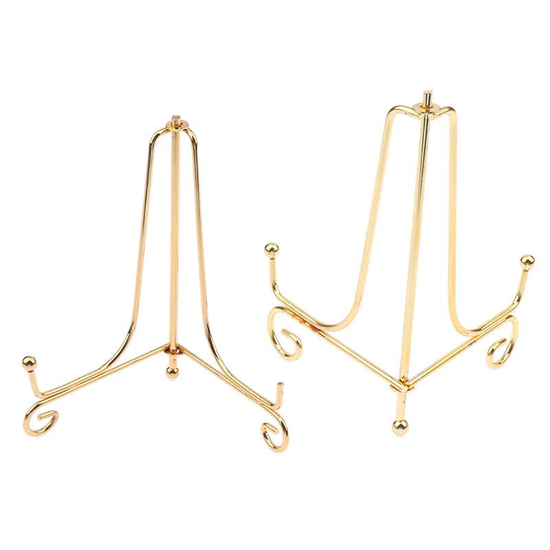 Gold Iron Display Stand Easel – Photo, Plate & Book Holder Display Stand Easel QXL