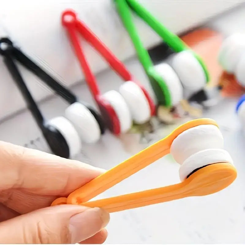6-Pack Microfiber Eyeglass Cleaning Brush Set with Keychain Eyeglass Cleaning Brush QXL