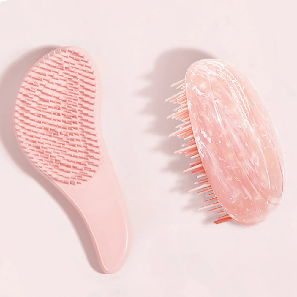 Marble Egg Comb & Air Cushion Brush Set – Detangling Hair Tool Hair Comb & Brush Set QXL