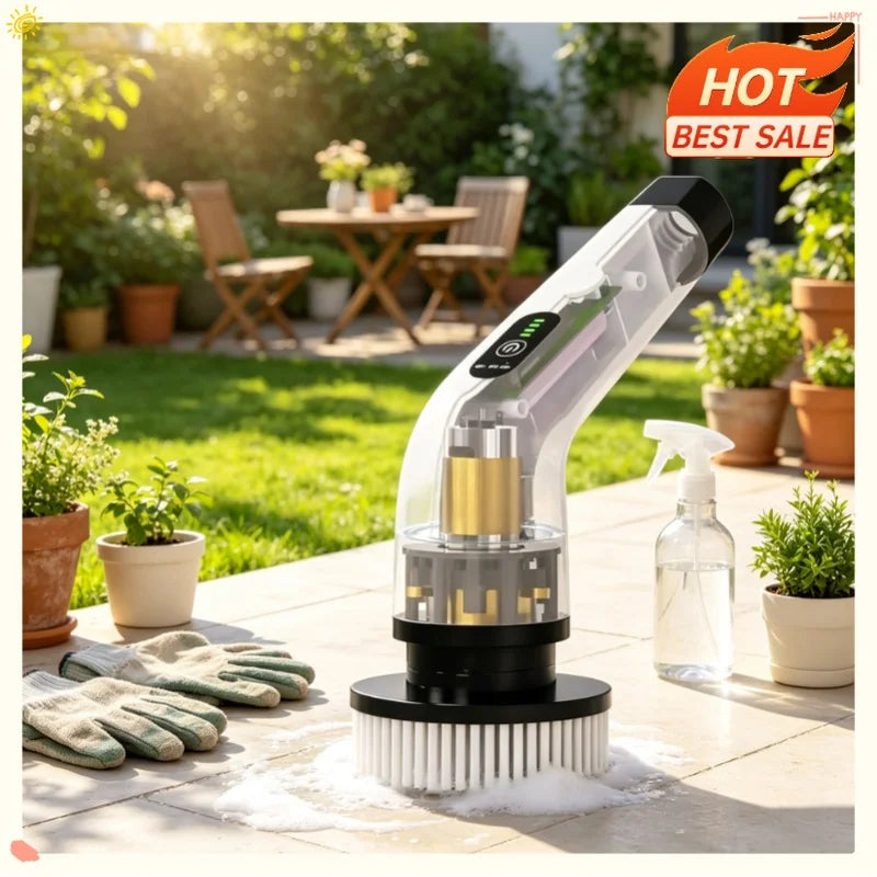 Cordless Electric Spin Scrubber | Power Brush for Tile & Grout Electric Spin Scrubber QXL