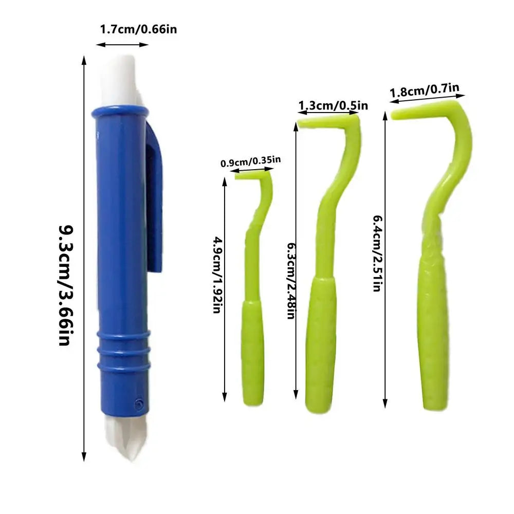 4-Piece Pet Tick & Flea Remover Kit – Hooks & Tweezers Pet Tick Remover Kit QXL Green