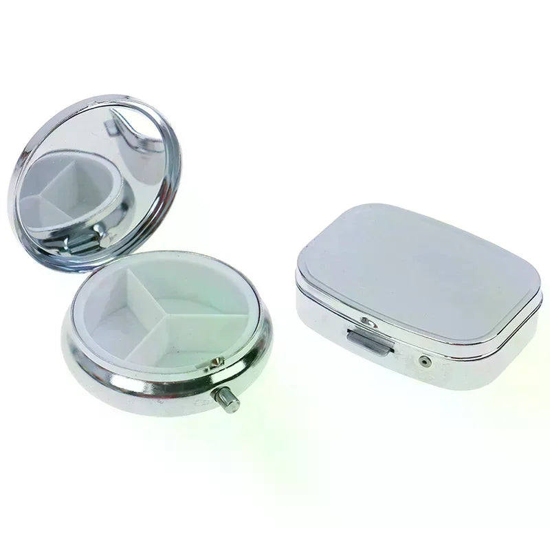 Small Metal Pill Box | Portable Leak-Proof Medicine Case Pill Box QXL