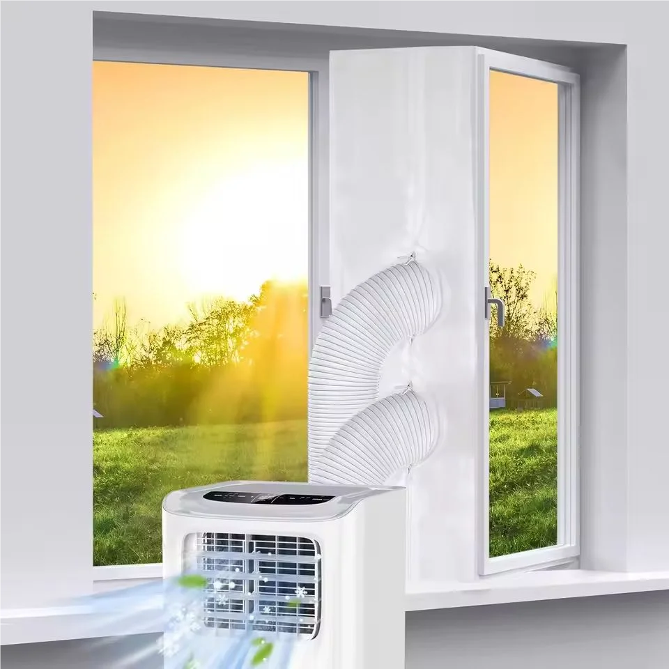 No-Drill Portable AC Window Seal Kit | Zipper Vent Panel AC Window Seal Kit QXL