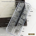 Punk Round Metal Nail Studs, Rivets & Slices | DIY Nail Art Nail Art Studs QXL Silver