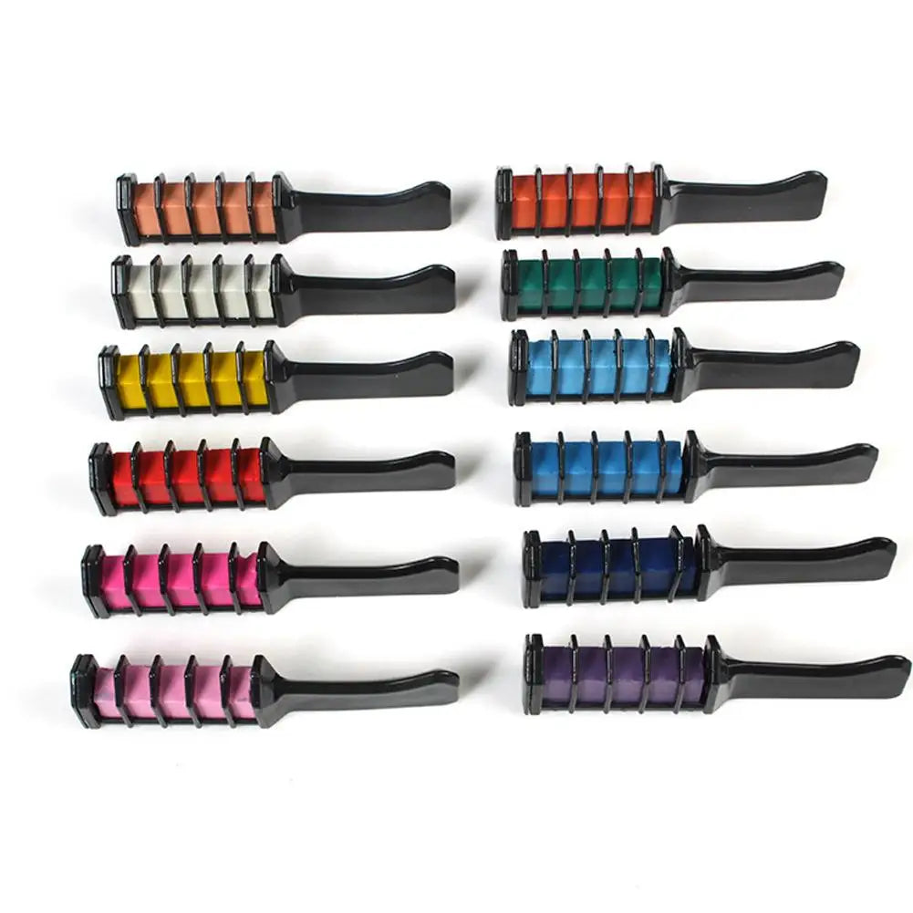 12-Color Temporary Hair Chalk Set | Washable Hair Dye Sticks Temporary Hair Chalk QXL