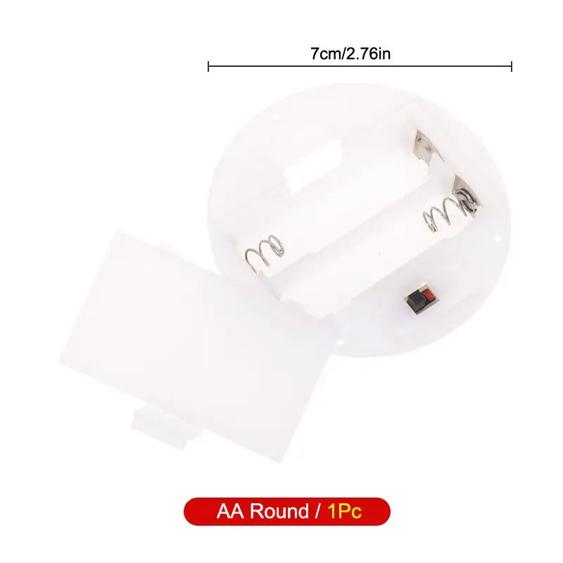 2-Slot AA/AAA 3V Battery Holder Case with On/Off Switch Battery Holder Case QXL AA Round 1Pc