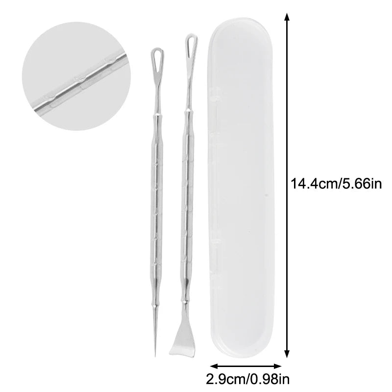Blackhead Extractor Tool Set | Spatula & Acne Needle Blackhead Extractor Tool QXL