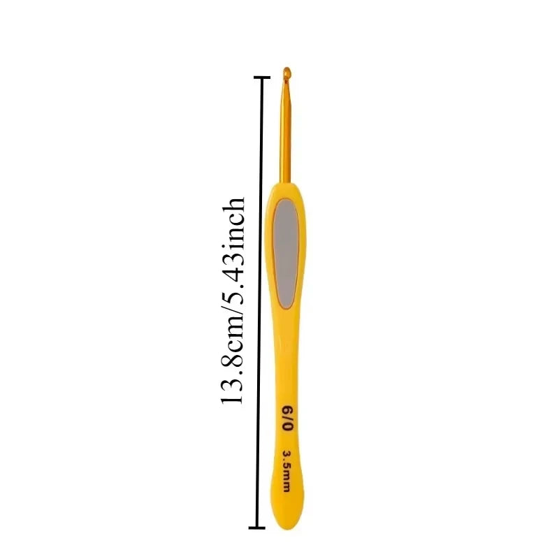 9-Piece Soft-Handle Crochet Hook Set | Knitting Needle Kit Crochet Hook Set QXL