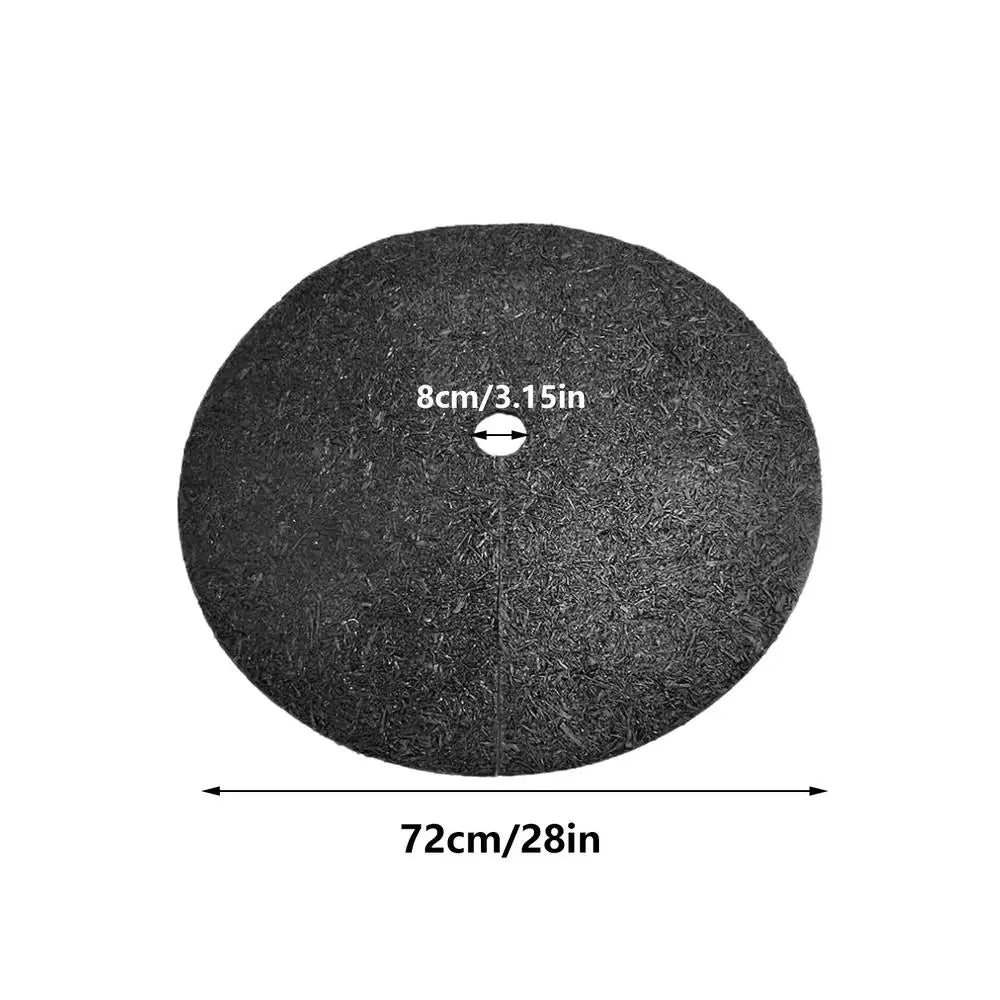 Tree Mulch Ring Weed Control Mat | Non-Woven Root Protector Garden Weed Control Mat QXL 28 inches
