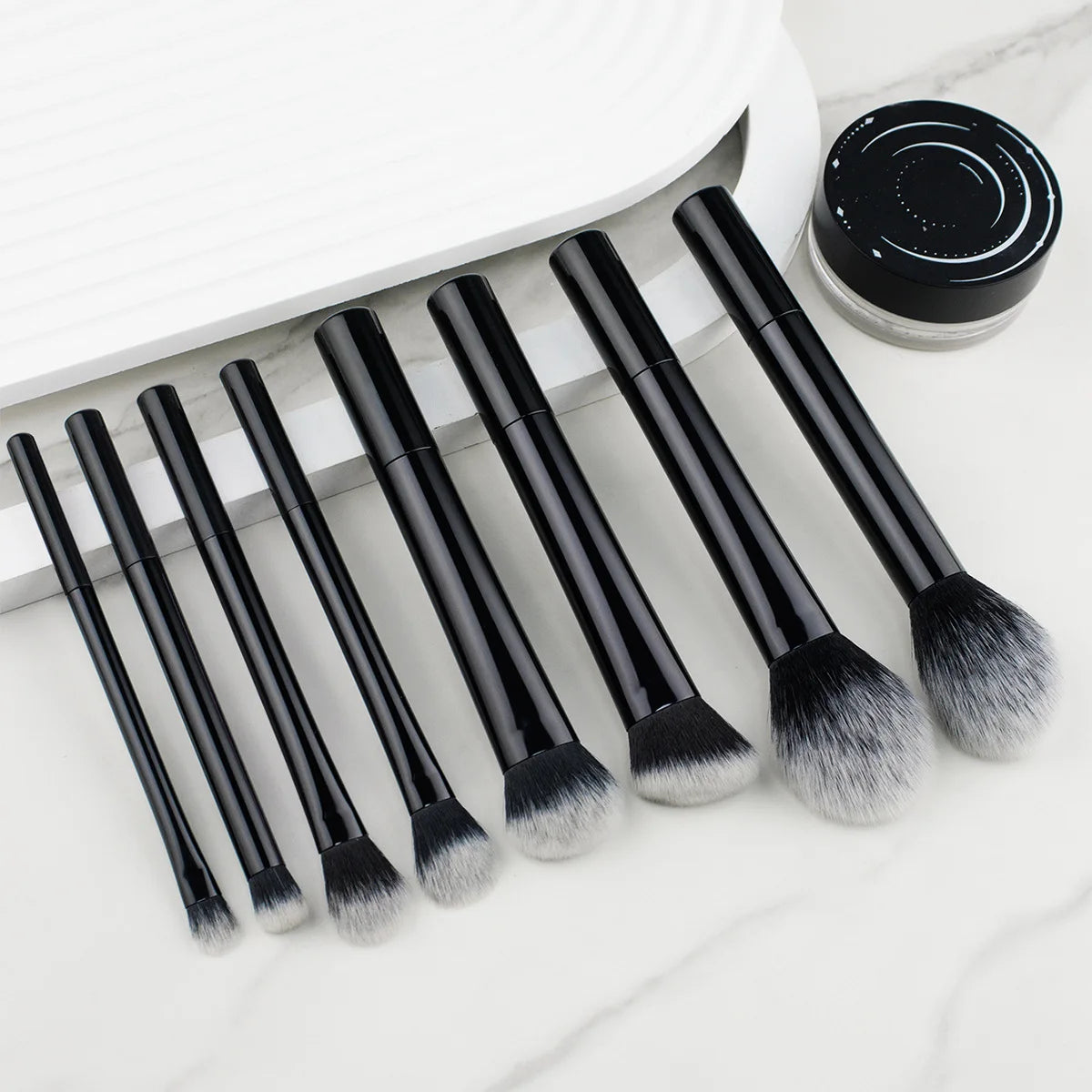 8-Piece Makeup Brush Set | Soft Synthetic Bristles Makeup Brush Set QXL