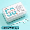 Dental Floss Picks | Interdental Brush Toothpicks 30–600 Pack Dental Floss Picks QXL M75 50pcs with box