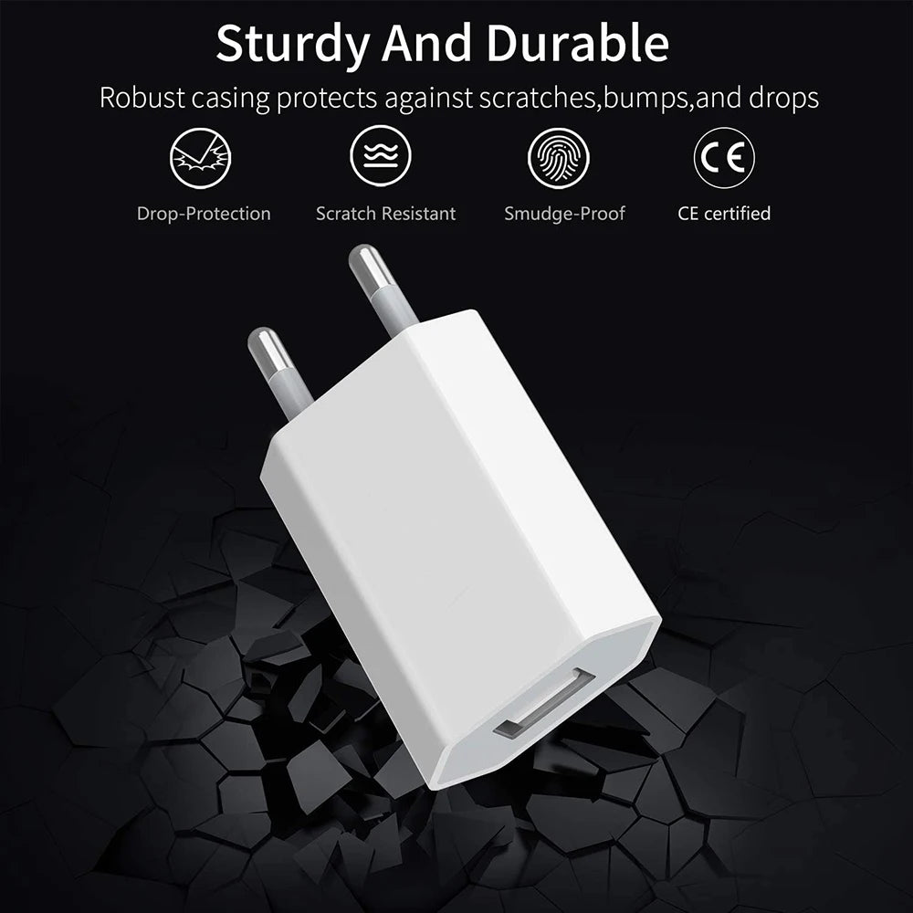 5V 1A EU USB Wall Charger Adapter | 1–5 Pack USB Wall Charger QXL