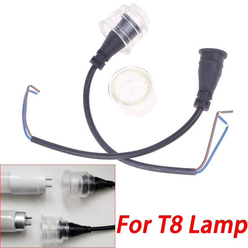 Waterproof T8 Lamp Base Holder for Aquarium Fish Tank Aquarium Lamp Holder QXL Default Title