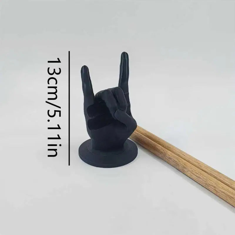 Rock Hand Drumstick Holder Stand | Drummer Gift & Decor Drumstick Display Stand QXL