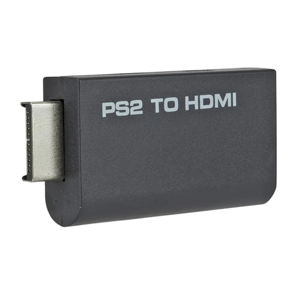 PS2 to HDMI Adapter 1080P Full HD | 3.5mm Audio for PlayStation 2 Game Console Adapter QXL black