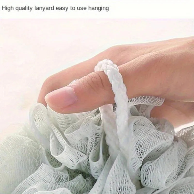 Super Soft Mesh Bath Sponge Ball | Foaming Body Scrubber Bath Sponge Scrubber QXL