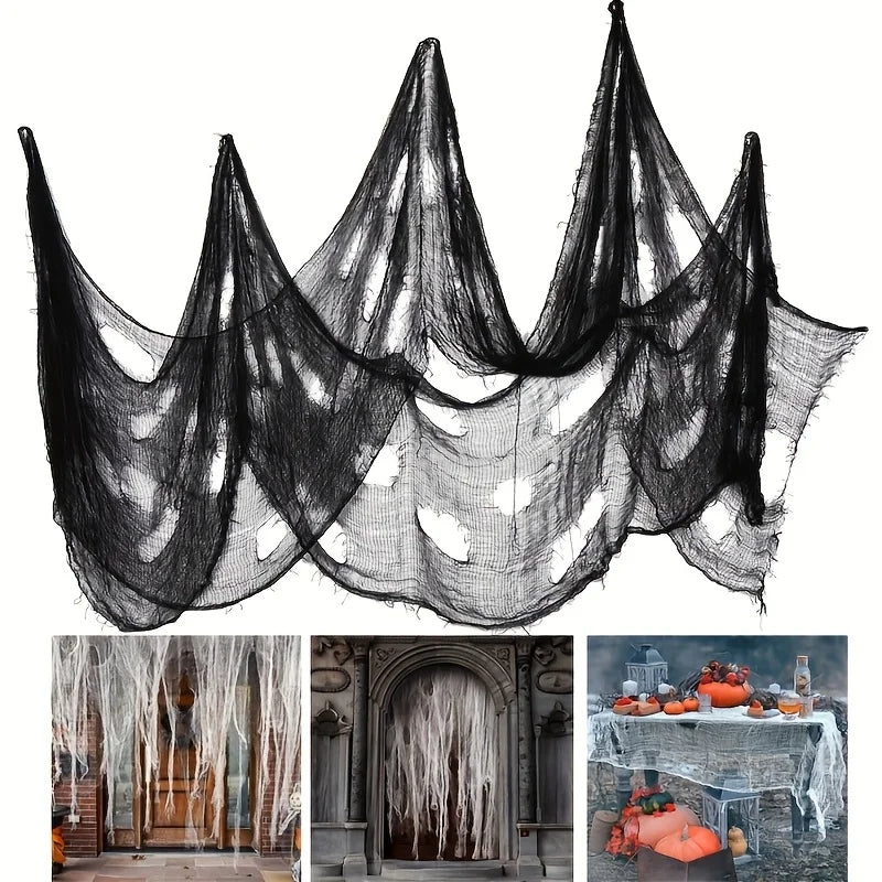 Halloween Creepy Gauze Decoration 30×72" Indoor & Outdoor Halloween Decoration QXL