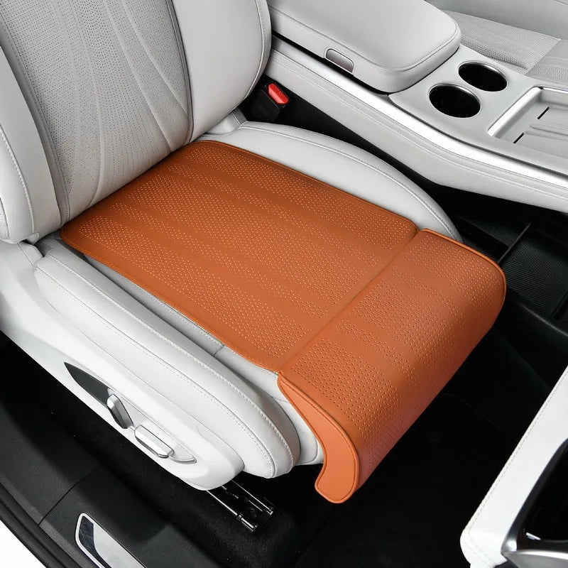Luxury Car Leg Rest Pad | Ventilated Leather Seat Cover Car Seat Cover QXL