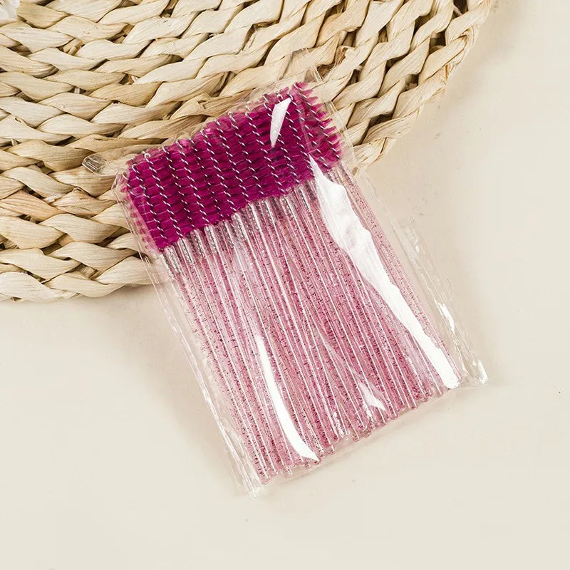 Disposable Mascara Wands & Eyebrow Spoolie Brushes Set Disposable Spoolie Brushes QXL