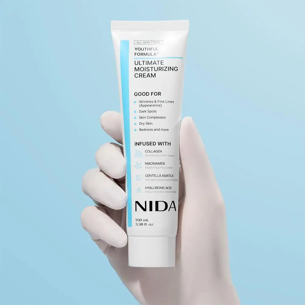 Niacinamide & Hyaluronic Acid Moisturizing Face Cream 100ml Face Moisturizer Cream QXL