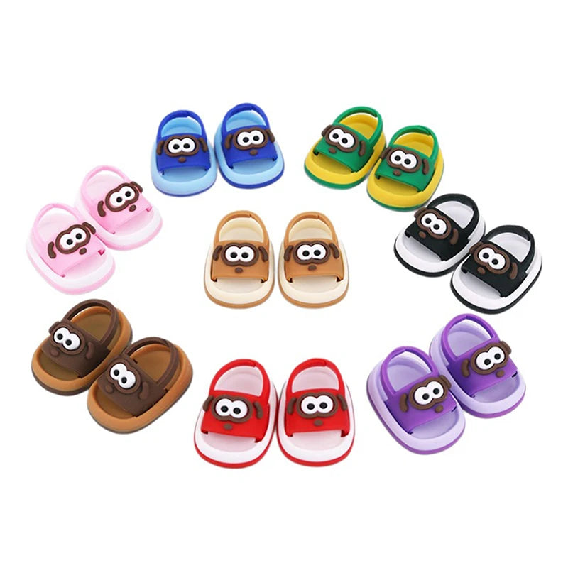 Mini PVC Doll Shoes for 15/17cm Blind Box Collectible Dolls Doll Shoes QXL