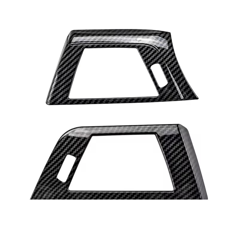 Carbon Fiber Style AC Vent Trim for BMW F30 F31 F32 F33 F34 Car Interior Trim QXL black