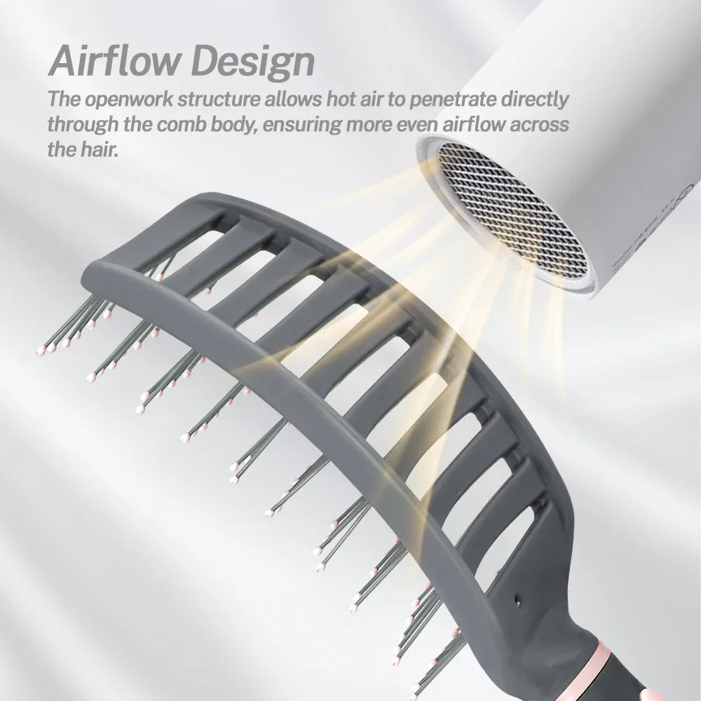 Detangling Hair Brush Bristle & Nylon | Scalp Massage Comb Detangling Hair Brush QXL