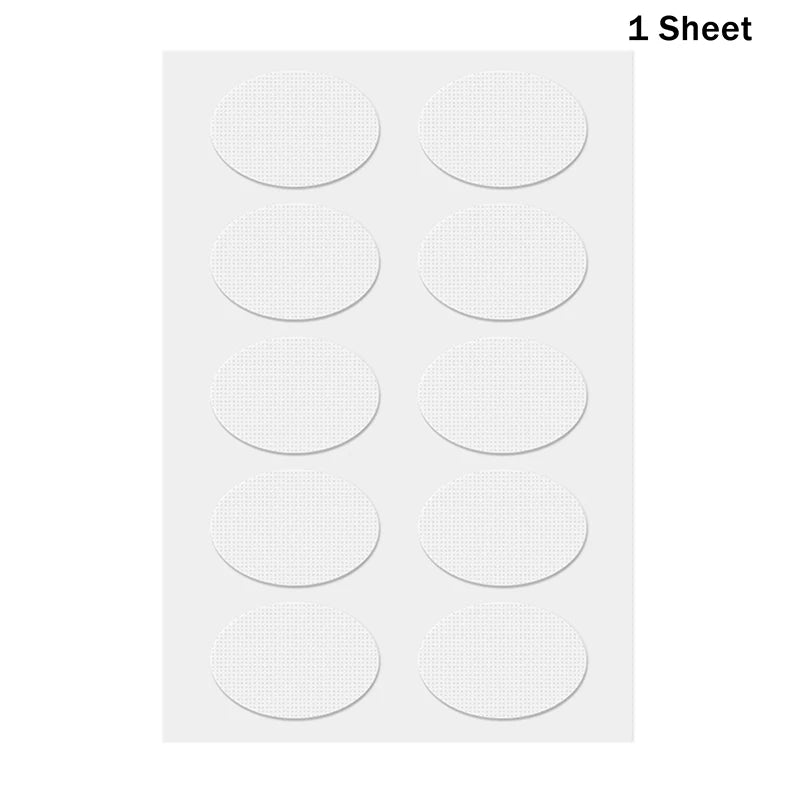 Earlobe Support Stickers | Nude Protective Patches 10–500 Pack Earlobe Protective Patch QXL 1 sheet Transparent
