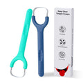 Stainless Steel U-Shaped Tongue Scraper | Fresh Breath Tongue Scraper QXL Green Purple