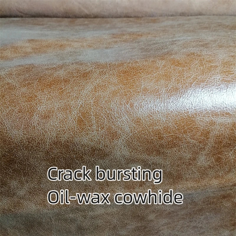 1mm Brown Oil-Wax Top-Grain Cowhide Leather Sheet | DIY Craft Leather Craft Sheet QXL