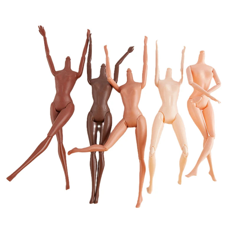 11-Joint Poseable Doll Body 26/27cm | Brown & Dark Skin Tones Poseable Doll Body QXL