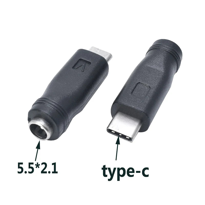 USB-C to 5.5x2.1mm DC Barrel Power Adapter | CE Certified DC Power Adapter QXL